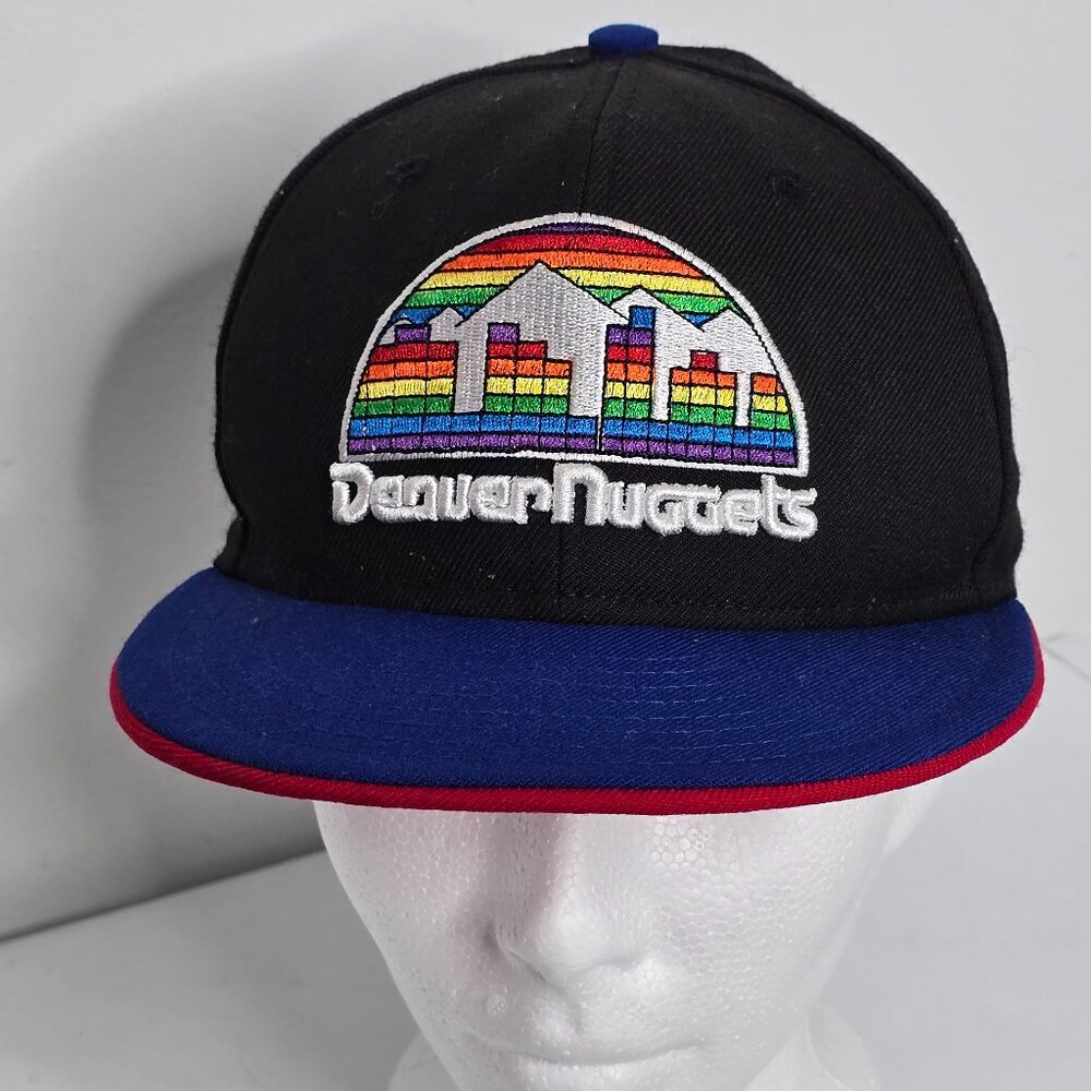 Denver Nuggets NBA Youth Hat Cap Blue Black Team New Era Hardwood Classics Adjus
